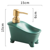 Urbane Home Liquid Soap Dispenser | Handwash Soap Dispenser | Soap Dispenser for Wash Basin | Shampoo Dispenser Bottle | Bathroom Dispenser Bottle | 350 ML | Green